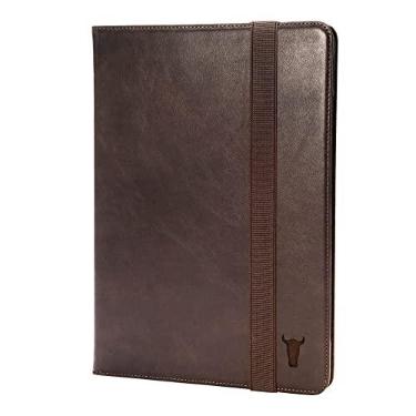 Imagem de TORRO Capa compatível com iPad Pro 11 polegadas 4ª/3ª/2ª/1ª geração - Capa de couro genuíno para iPad Pro 11 2022 com função de suporte, conectividade Apple Pencil e função Wake Sleep (marrom escuro)