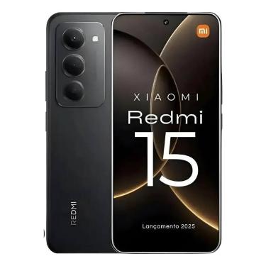 Imagem de Celular Redmi 15 Xiaomi 256GB 8GB RAM 4G Caixa Lacrada, 256GB, Preto