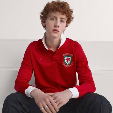 Imagem de Camisa Adidas País de Gales 150 Vermelha, G
