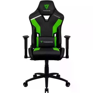 Imagem de Cadeira Gamer TC3 com Revestimento em Poliuretano e AIR Tech com Mecanismo de Balanço e Rotação 360 Graus Verde