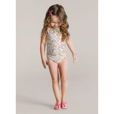 Imagem de Maiô Infantil UV Hora do Mergulho Floral- Brandili, Floral, M