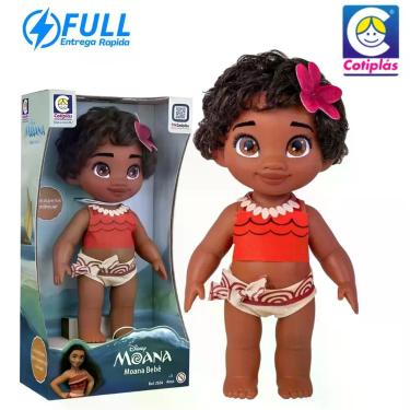 Imagem de Boneca Bebê Baby Disney Princesa Moana - 2504 - Cotiplás, Vermelho, Pr