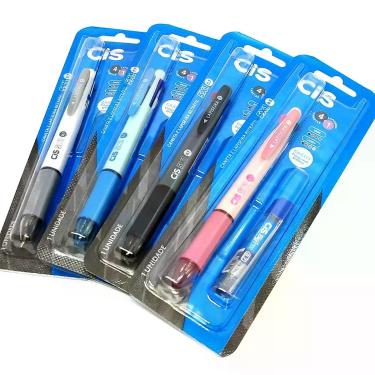 Imagem de Caneta Lapiseira CiS 5x1 com Grafite 0.7mm, Rosa
