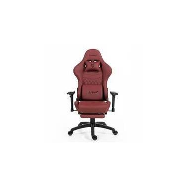 Imagem de Cadeira Gamer Husky Tempest 4D, Até 145kg, Braços 4D, Almofadas, Reclinável 150º, PU, Descanso para Pés, Vermelha -  HCG700VR4D