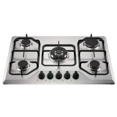 Cooktop 5 Bocas a Gás Electrolux Inox Experience Multi Chama e Grade Ferro Fundido (KE5XC) Bivolt