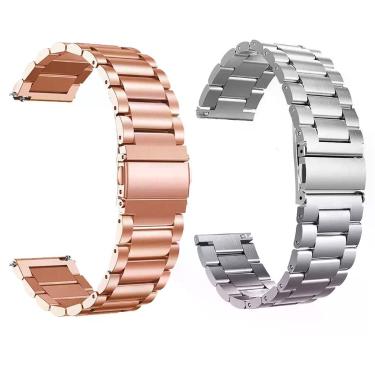 Imagem de Kit 2 Pulseira Smartwatch 3 Elos Inox Smartband Relógio