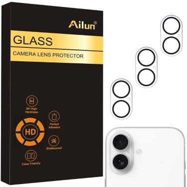 Imagem de Protetor de Tela Ailun para Lente de Câmera do iPhone 17 em Vidro Temp