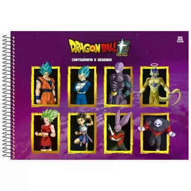 Imagem de Caderno Desenho e Cartografia Espiral Capa Dura Dragon Ball 60 Folhas