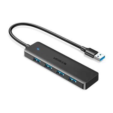 Imagem de Hub Usb 3.0 Ugreen 4 Portas Ultra Fino Adaptador PC Notebook