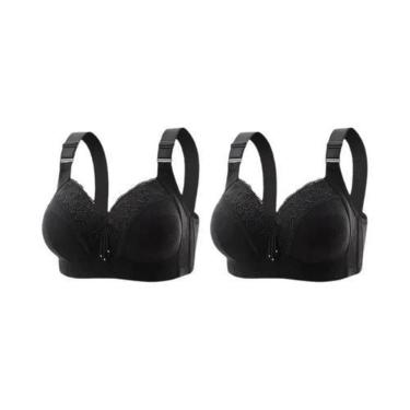 Imagem de Bralette de Renda Plus Size - Decote V Profundo - Lingerie Sexy, 36, 2