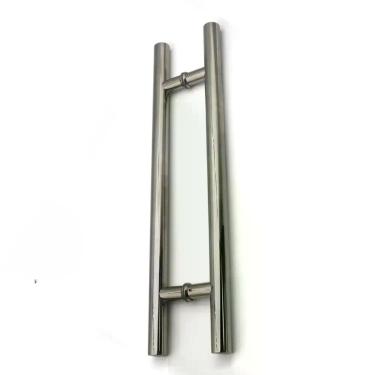 Imagem de Puxador Para Porta De Madeira ou Vidro Aço Inox 304 Modelo H - Desicon