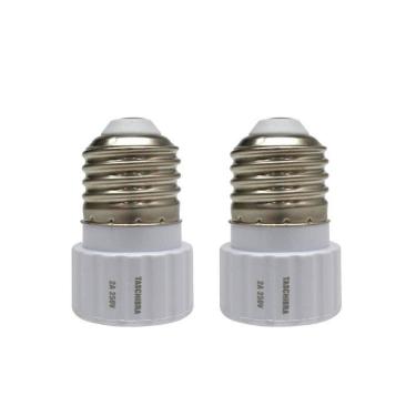 Imagem de Soquete Adaptador Taschibra De Lâmpada E27 Para Gu10 Kit 2 Peças