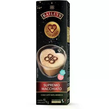 Imagem de Café em Cápsulas 3 Corações Baileys Supremo Macchiato 10 und, 10 Cápsu