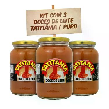 Imagem de  Kit com 3 - Doce de Leite Puro Tatitânia - Delicioso e Autêntico
