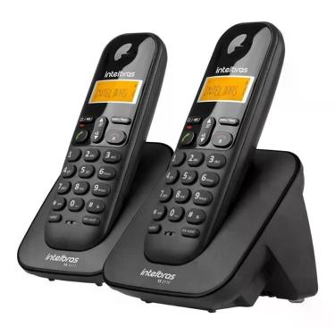 Imagem de Telefone sem fio com ramal ts 3112 preto - intelbras, Preto