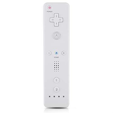 Imagem de Qioni Controle de jogo WiiU/Wii, controle remoto Wii Gamepad com joystick analógico para console Nintendo WiiU/Wii (branco)