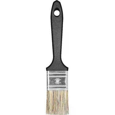 Imagem de Pincel Atlas 1.1/2 Cerdas Gris Longas Sintéticas Para Pintura Tintas à Base De água E Solventes