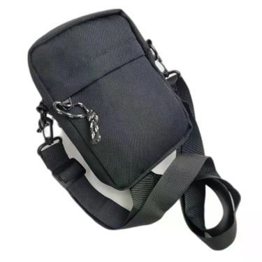 Imagem de Kit Shoulder Bag Everbags Boné Aba Curva Cinto Lona Esportivo Masculino Preto