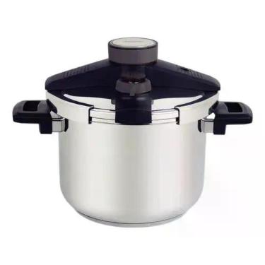 Imagem de Panela de Pressão Tramontina Presto 6 Litros em Aço Inox Fundo Triplo 