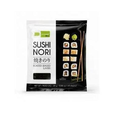 Imagem de Alga Marinha NORI HANARO 10 Folhas 28g Premium para Sushi Temaki Hot R