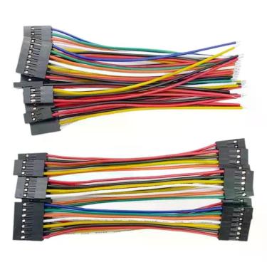 Imagem de Cabo Jumper De 2,54mm Pitch 10PCS Conector Duplo Feminino Dupont Para 