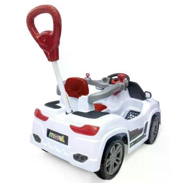 Imagem de Carrinho de Passeio Infantil BM Car com Sistema Antiderrapante e Duas Fases de Uso Branco 30KG