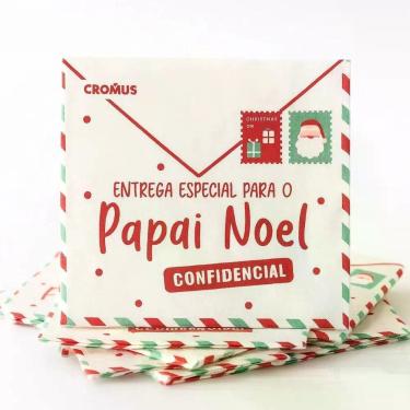 Imagem de Guardanapo De Papel Estampado Carta Papai Noel De Natal - 20 Un