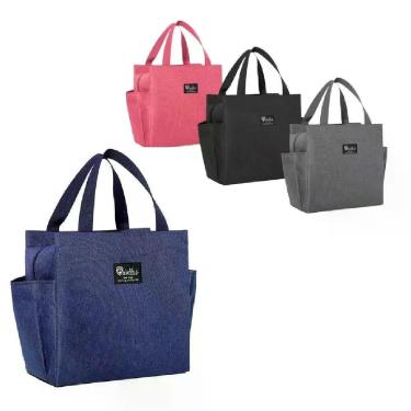 Imagem de Bolsa Isotermica Mochila Termica Marmita Fitness Lancheira Grande Trabalho Academia Dieta Alca De Mao Bolsos Multiuso Po