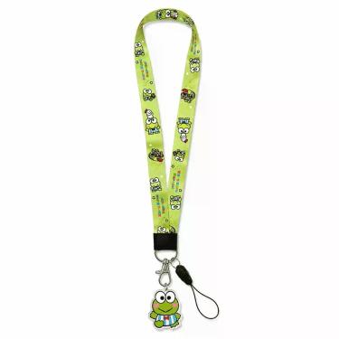 Imagem de Cordão Para Chave ou Crachá - Keroppi com Pin - - Importado, Verde Cla
