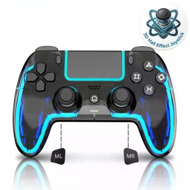 Imagem de Controle Sem Fio VioraTech PS5 RGB Hall Effect Turbo