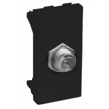 Imagem de Modulo Coaxial (Antena) - Recta Black Satin Fosco - Blux Recta Black S