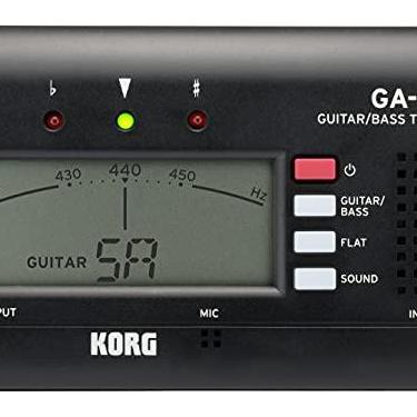 Imagem de Korg Sintonizador de guitarra/baixo GA-50 com função de backup de memória e desligamento automático