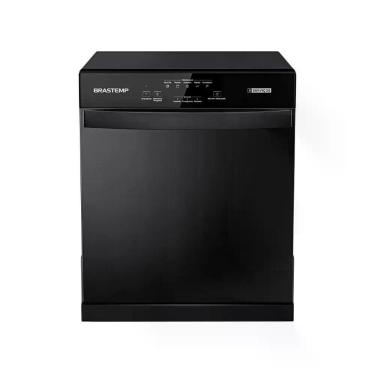 Imagem de Lava-Louças 8 Serviços Brastemp BLF08AE, 5 Programações, Preto, Preto,