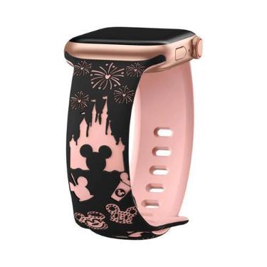 Imagem de Pulseiras De Silicone Para Apple Watch 40mm-49mm Com Gravação Compatív