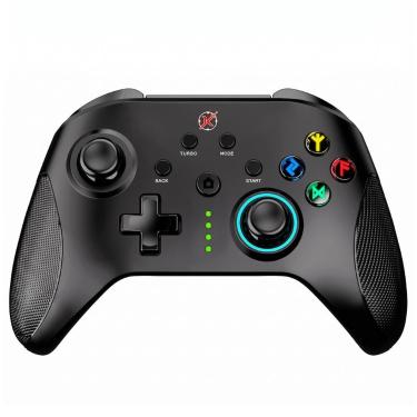 Imagem de Controle Gamer Wireless Kalkan Tyr RGB - com Suporte para Celular - Bluetooth - Preto - KLK00004