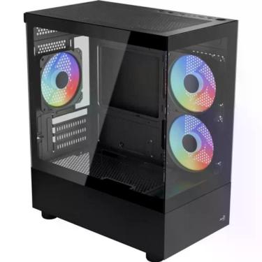 Imagem de Gabinete Gamer Aerocool Viewport Usb-c V1 Preto Lateral Vidro Temperado [f002]
