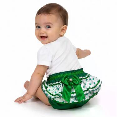 Imagem de Calcinha Bunda Rica Bebê Menina Com Babado Frufru Confortável - - Empó