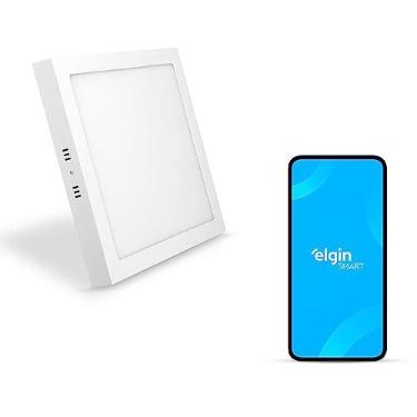 Imagem de Painel de Sobrepor Quadrado Smart Elgin 18W Compatível com Alexa e Google Home Bivolt