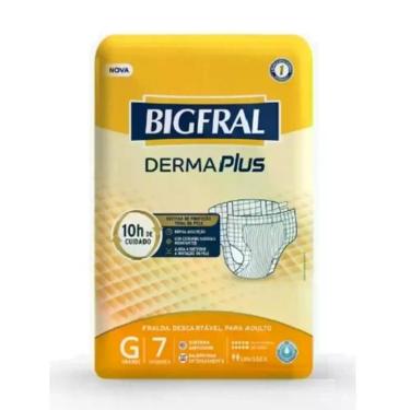Imagem de Fralda Bigfral Derma Plus G com 7 unidades, 1, 7, G