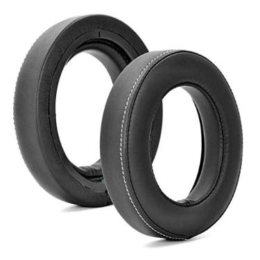 Imagem de MOOKEENONE Fones de ouvido de substituição de couro + esponja, almofadas auriculares para fone de ouvido Corsair HS50 Pro HS60 Pro HS70 Pro