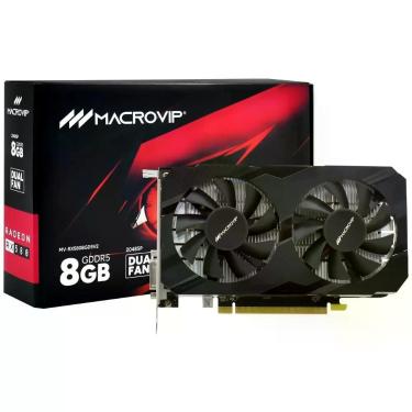 Imagem de Placa de Vídeo RX 580 V2 Gamer 8GB GDDR5 Dual Fan Directx 12 HDMI Displayport Macrovip