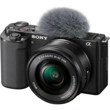 Imagem de Câmera Sony ZV-E10 Mirrorless 4K, Lente 16-50mm, Preta