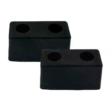 Imagem de Parachoque de Borracha Fudatong - Pacote com 2 Unidades 15x7x8 cm Pret