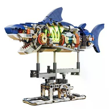Imagem de Kit de Blocos de Construção Tubarão Mecânico - Deep Sea Creatures, 687