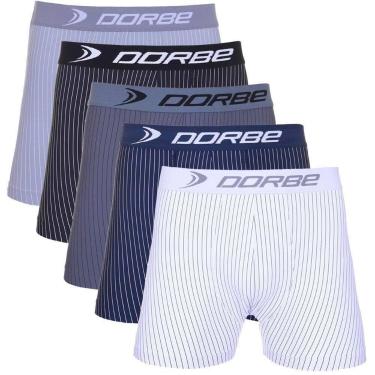 Imagem de Kit 5 Cuecas Boxer Risca de Giz - Dorbe