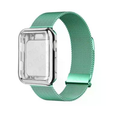 Imagem de Pulseira De Metal Com Fecho Magnético Para Apple Watch, 45mm 44mm 38mm