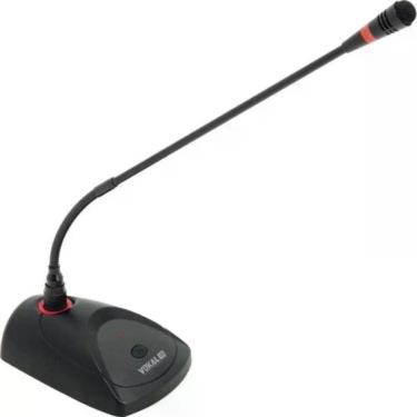 Imagem de Microfone de Mesa VMM-145 para Reuniões com Haste Articulável e Led Power Preto Vokal