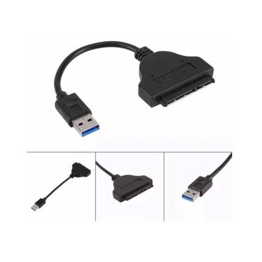 Imagem de Cabo Adaptador Conversor Ssd Hd Sata Notebook 2,5 Para Usb 3.0   caboh