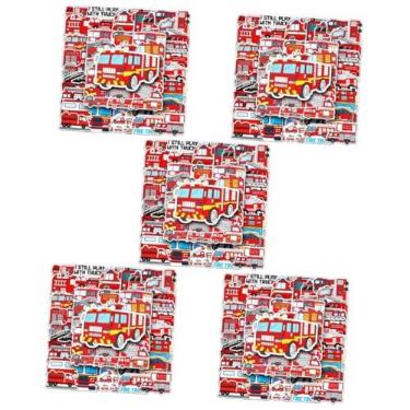 Imagem de Toyvian 250 Unidades Adesivos De Caminhão De Bombeiros Álbum De Recortes Adesivos Para Notebook Adesivo De Garrafa De Agua Adesivos Impermeáveis ​​em Pvc Lambreta