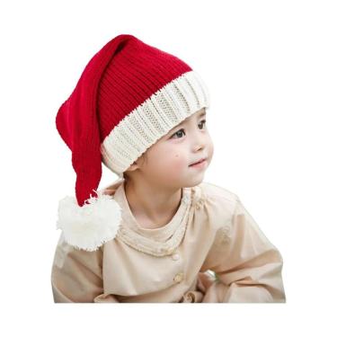 Imagem de Gorro De Natal Macio Tricotado Para Adultos E Crianças Com Pompom, Cha